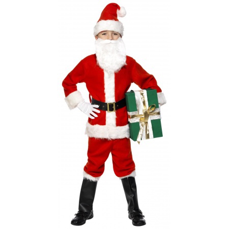 Santa Claus Costume For Boys image