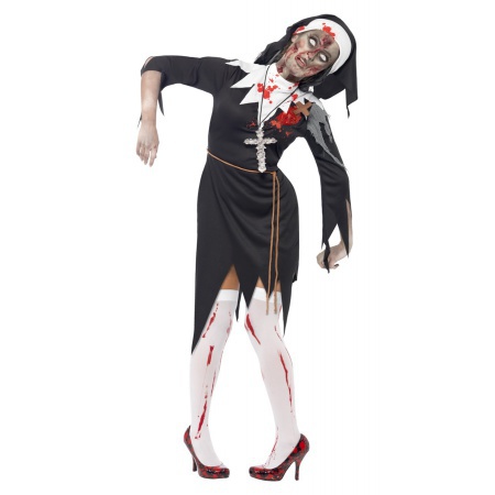 Zombie Nun Costume image