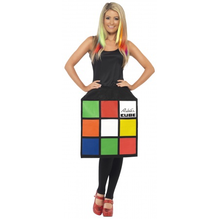 Rubiks Cube Womens Costume image