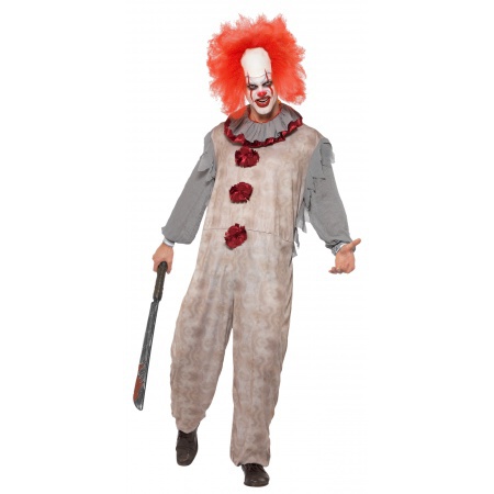 Mens Scary Clown Costume image