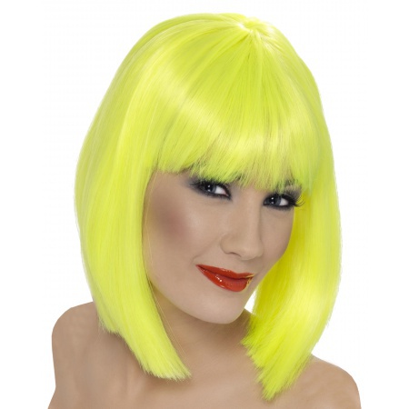 Neon Yellow Wig image