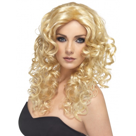 Long Curly Blonde Wig image