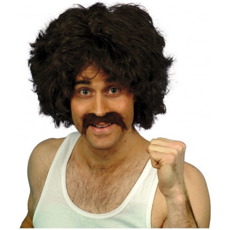 70s Costume Wig And Moustache image