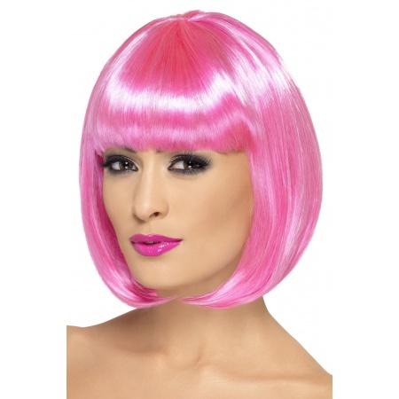 Neon Pink Wig image