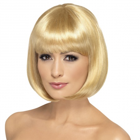 Short Blonde Wig With Bangs image