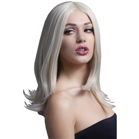 Long Straight Blonde Wig image