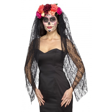 Day Of The Dead Costume Veil image