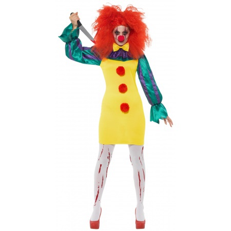 Womens Scary Clown Costume image