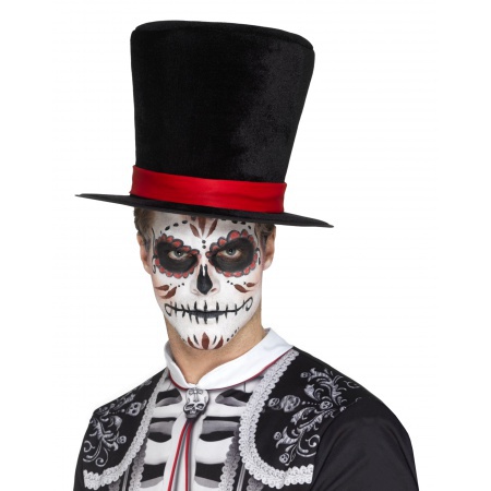 Mens Day Of The Dead Top Hat  image