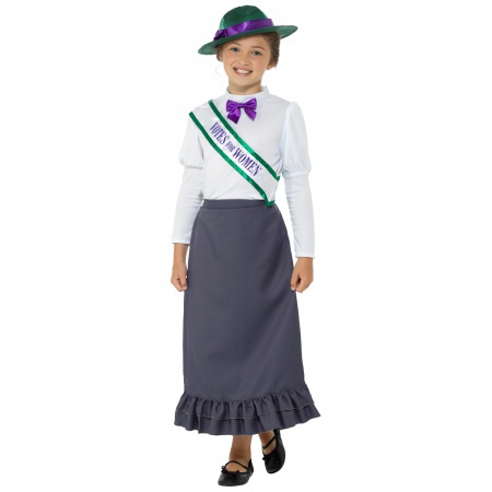 Suffragrette Costume Girls image