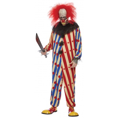 Mens Scary Clown Costume  image