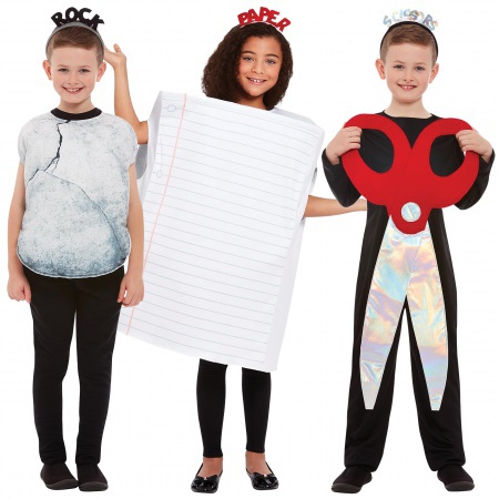 Kids Rock Paper Scissors Costume  image