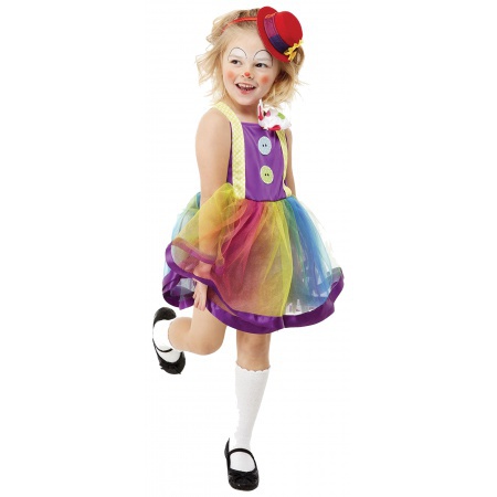 Girls Clown Costume image