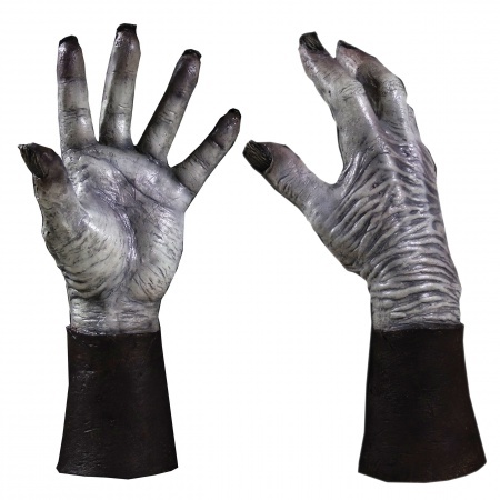 White Walker Costume Gloves image
