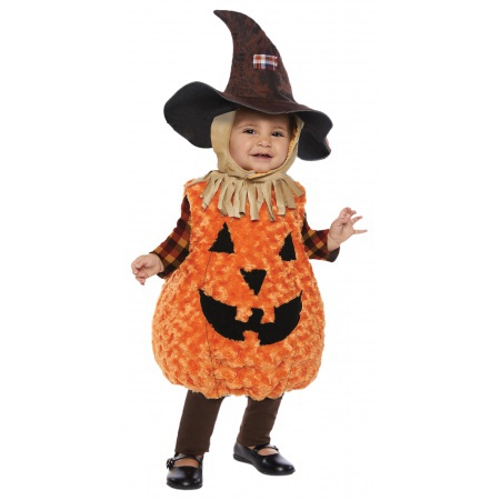 Toddler Scarecrow Pumpkin Costume image