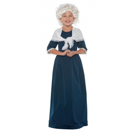 Martha Washington Colonial Girl Costume image