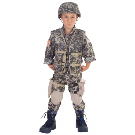 Kids Army Costume image