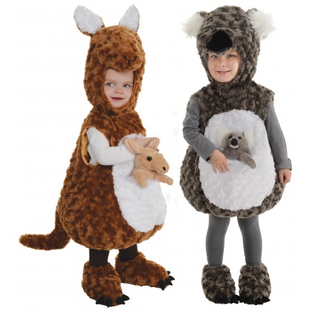 Toddler Kangaroo And Koala Bear Costumes image
