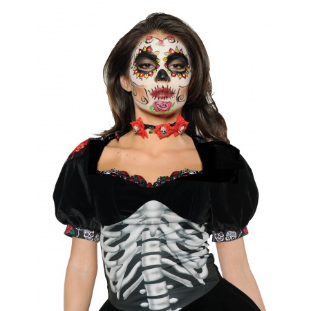 Day Of The Dead Choker Costume Accessory image