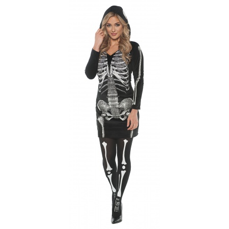 Womens Skeleton Hoodie Costume image