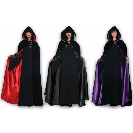 Black Hooded Cloak image
