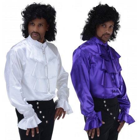 Pop Star Ruffle Shirt  80s Costume image